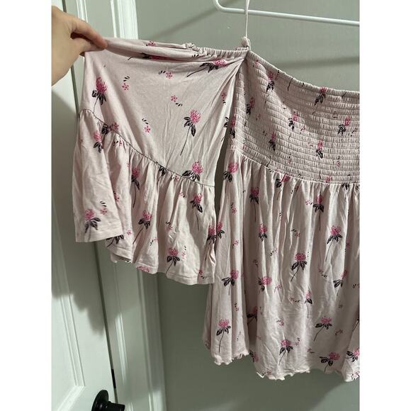 🔴Free People‎ Lana Off Shoulder Top Pink Size Medium - Picture 3 of 7